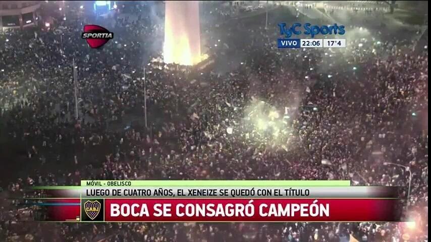 LuisPuigOk's tweet photo. Luego de 4 años de no consagrarse en el torneo local, #Boca se coronó en el torneo de 30 equipos! #BocaCampeon https://t.co/SUoAm1XYHk