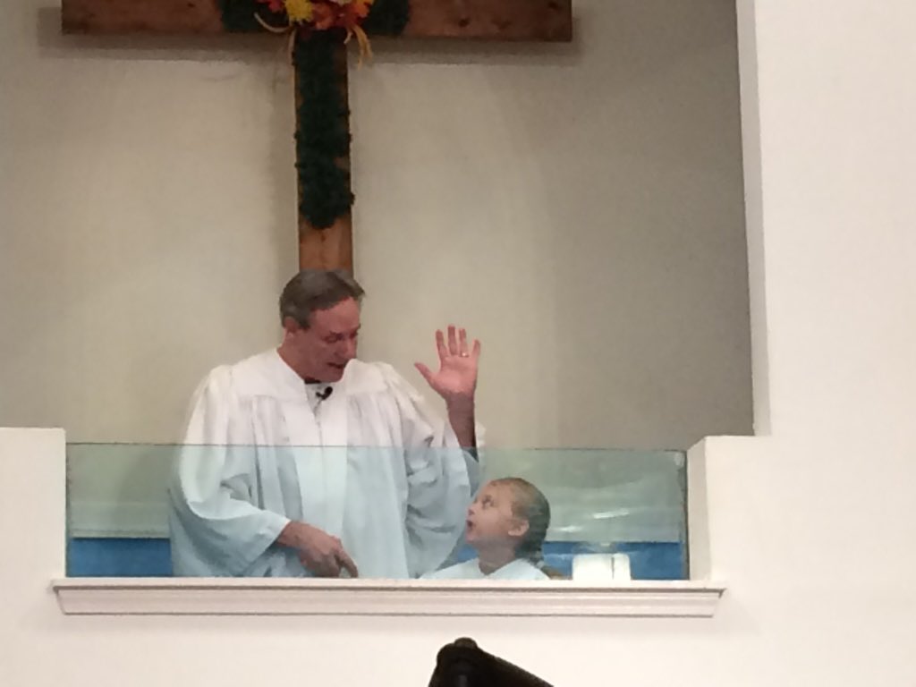 melbrown321's tweet photo. We are grateful to God 4 calling Emma &amp; Anna to Himself. #Baptism #4HISglory @RoselandPark BC @davidbdwb #pastorsjoy https://t.co/5aAdc7x2rK