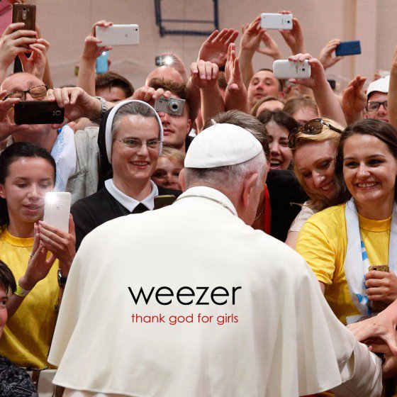 the_edge's tweet photo. Thank God For Girls ...and cannoli. @Weezer #TheDrop102 #newmusic https://t.co/faC7oQePwp