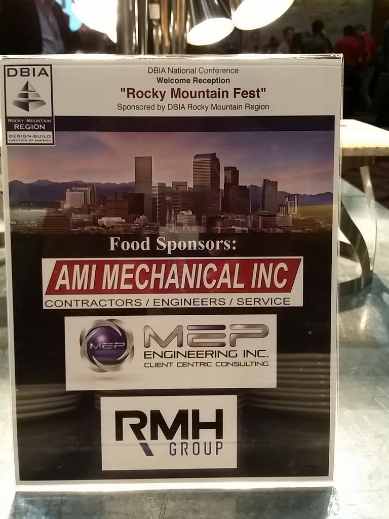 AMIMechanical's tweet photo. Proud to be a sponsor for the DBIA Welcome Reception 
@AMIMechanical https://t.co/TmcwFqjxwV
