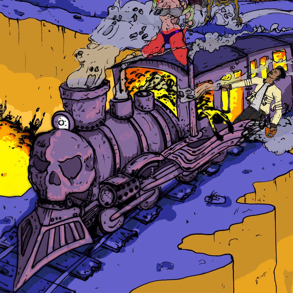 Detail on <a href="/AllThingsTk/">Cab’Ral</a>'s new album cover.This project is made of savage and y'all should listen to this.  #yegmusic