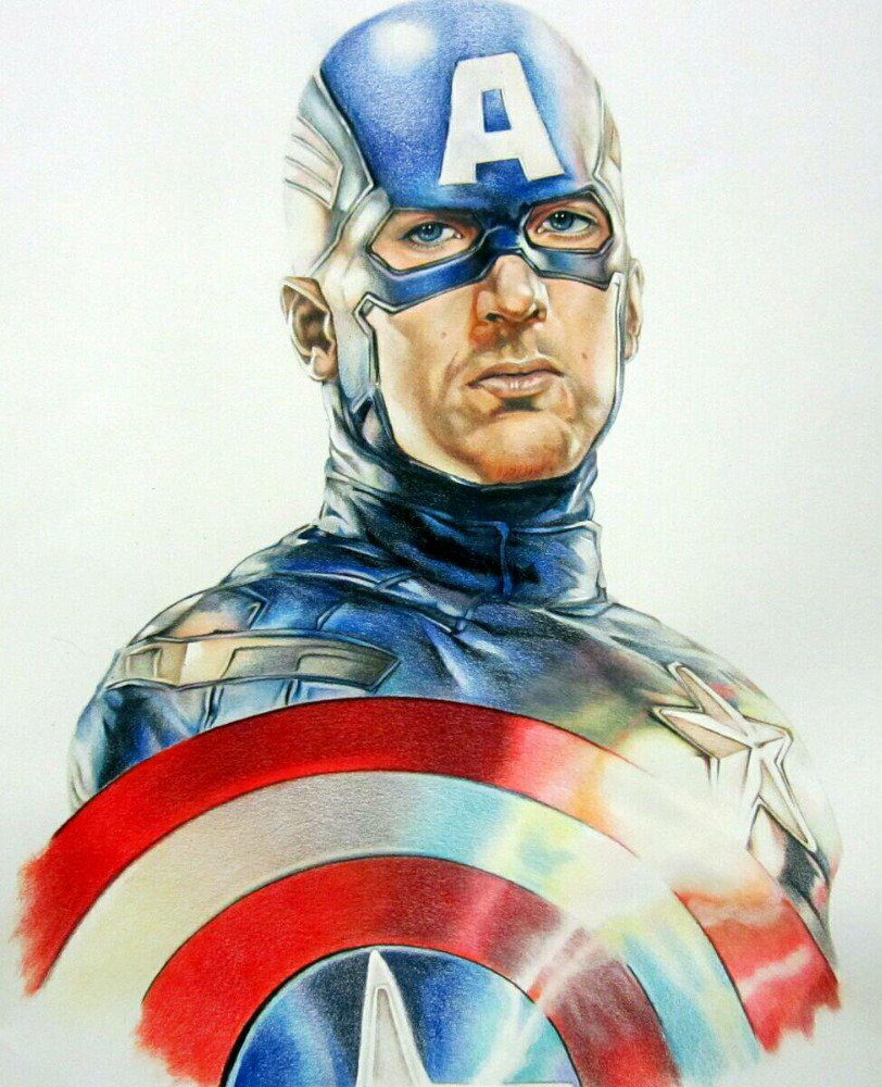 EliseWest1963's tweet photo. Here's my other Hero.I drew both https://t.co/mvwkB4FKAm
