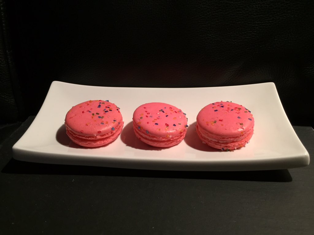 citymacaron's tweet photo. Getting ready for holiday shows. raspberry Cheesecake macarons.  #macaron #dessert #pink #vanmac city #macaron https://t.co/k7I4YvLOKj