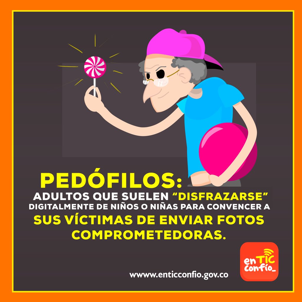 lunadavid's tweet photo. OJO papás y niños: en Internet cualquiera puede disfrazarse de lo que no es para ganar confianza https://t.co/t5Yh2NjWcD