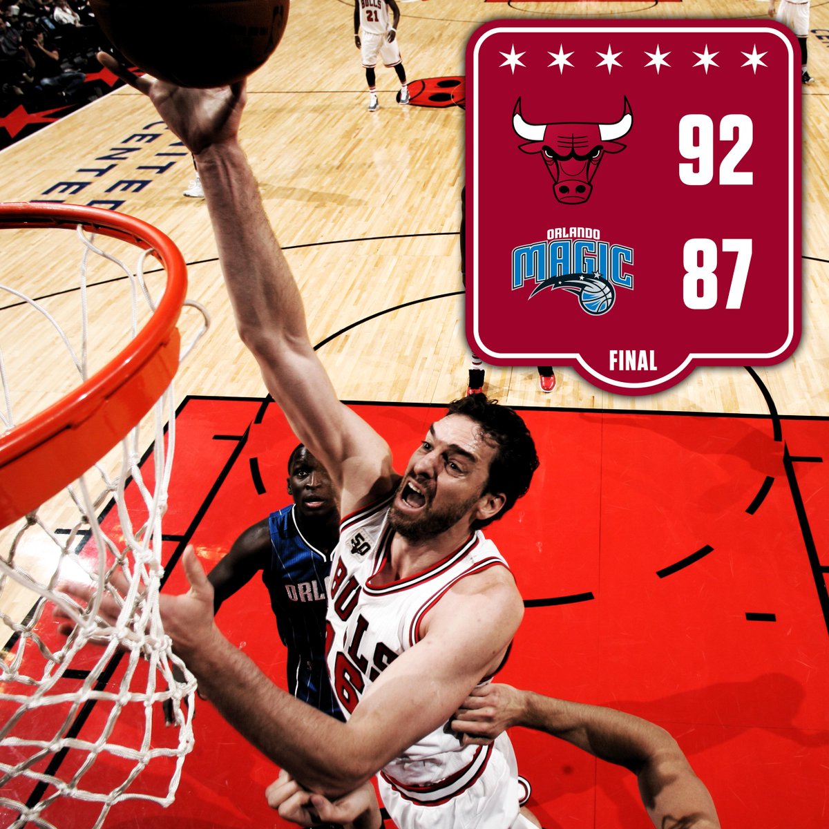 chicagobulls's tweet photo. #BullsWin https://t.co/IzcByWF6MK