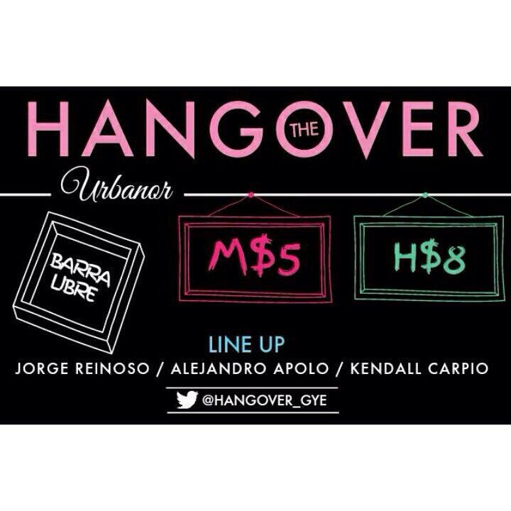LoveParade_Ec's tweet photo. 🌅HANGOVER🌅
Fecha: Sábado 21 de Noviembre 🔜
Lugar: Urbanor
Cover :
Mujeres : $5 
Hombres : $8
Tw: @Hangover_gye https://t.co/KQ2pPDvOQ5