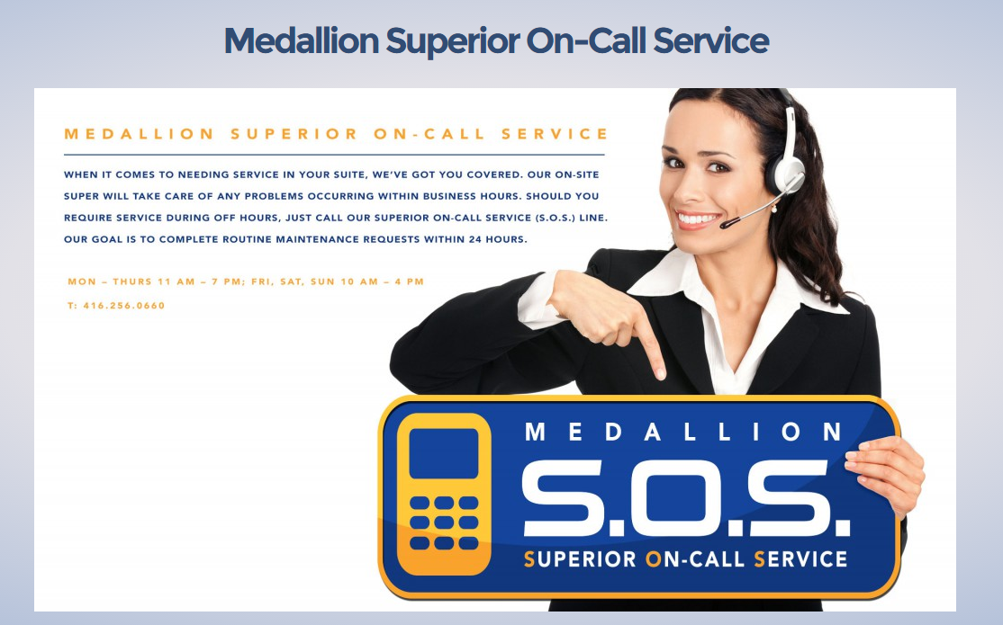 MedallionCorp's tweet photo. #SOS (Superior-On-Call) Service - Just Another Reason Why @MedallionCorp is Ranked as 1 of #Canada's #1 Landlords! https://t.co/bAkuXscaf4