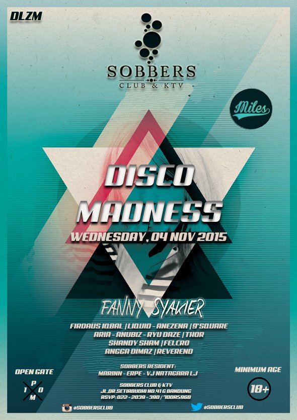 Rabu,04Nov #DiscoMadness <a href="/SOBBERSCLUB/">SOBBERS CLUB & KTV</a> More info: Line:AriaFir Free Entry till 00.00 see u!