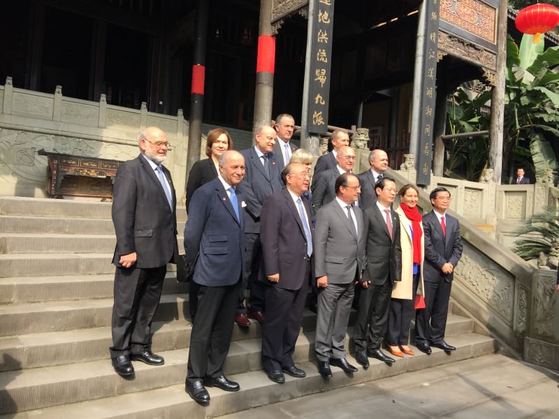 #奥朗德总统访华#奥朗德总统来到湖广会馆参观。