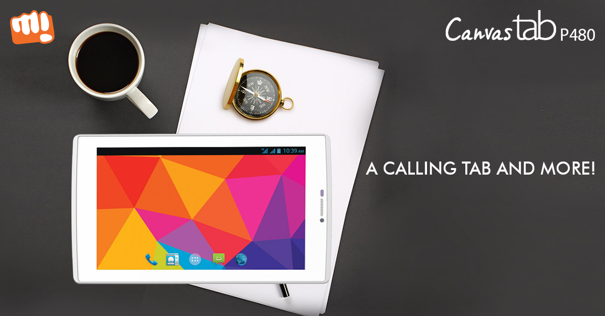Micromax__India's tweet photo. The #CanvasTab #P480 makes for more than just a tab, for just INR 6999! Explore: https://t.co/Xt5fAHzm6x https://t.co/k4AnzNHSQD