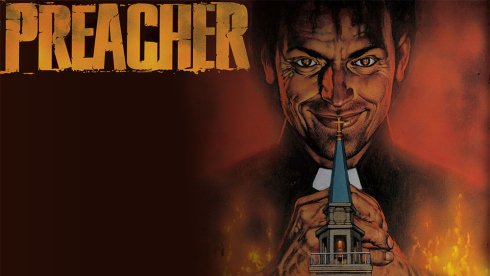 Variety's tweet photo. Watch the first trailer for AMC's #Preacher adaptation starring @dominiccoop https://t.co/HPCXklwT4k @Sethrogen https://t.co/x6O240JdsG
