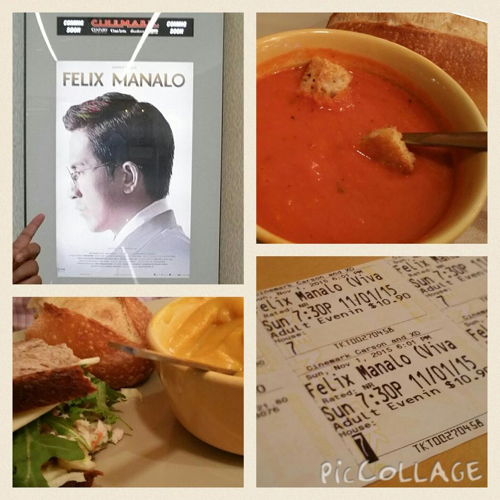 iamsherrymay's tweet photo. Dinner and a movie #FelixManalo #InternationalScreening #Carson #California https://t.co/FcMO85sel5