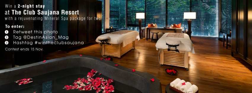 DestinAsian_Mag's tweet photo. Win a 2-night stay at The Club Saujana Resort in KL. To join: Follow Us + Retweet This + Add #wintheclubsaujana https://t.co/k5jmNJCmhx