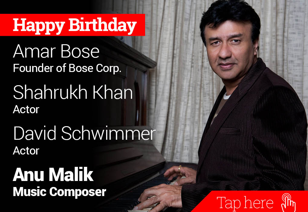 Happy Birthday Amar Bose, Shahrukh Khan, David Schwimmer, Anu Malik 