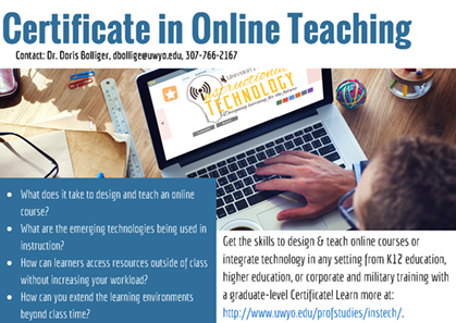 tadousay's tweet photo. Looking for a graduate program in instructional tech? Check out the ONLINE options frm #wyoitec! #uwyoed #wyoedchat https://t.co/37xPqLwWuB