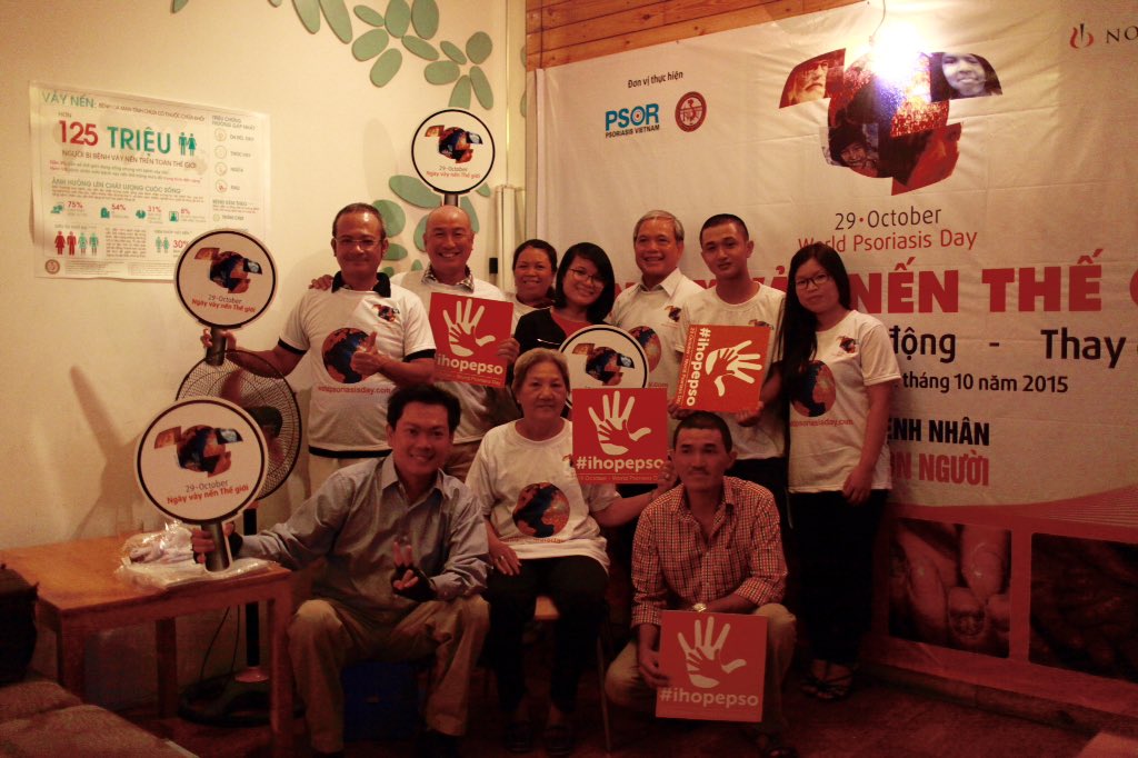 Tranhongtruong's tweet photo. WPD in Ho Chi Minh city, Vietnam
#WPD2015 #ihopepso @Europso @PsoriasisIFPA @Tranhongtruong @Hoivaynen https://t.co/zmcNDtlDQu