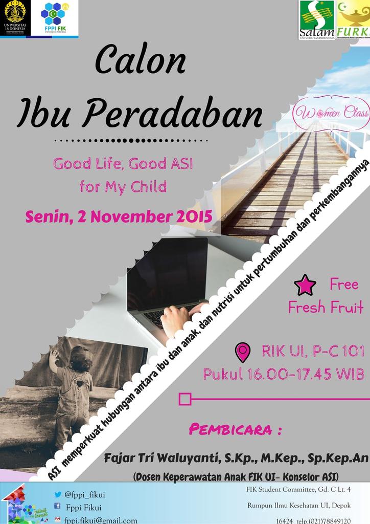 Asdalamualaikum Calon Ibu Peradaban.. Datang yuk sore ini pkl 16.00 WIB :)