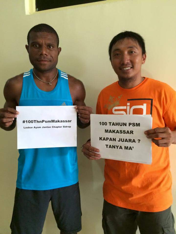 LAJ_SIDRAP's tweet photo. Lansung dari #SidrapUnited Pemain Mengucapkan #100thnPSMMakassar @PSMday @Maczman_Ori @RedGank_PSM @LAJ_MKS https://t.co/qdsUZAgD6l