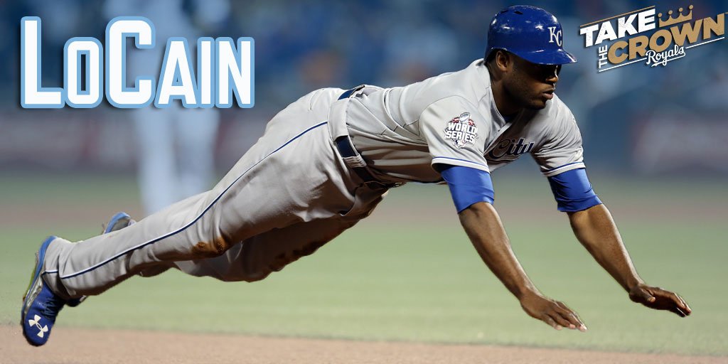Royals's tweet photo. LoCain OPENS THE FLOODGATES! Bases-clearing double and the #Royals lead 7-2! #TakeTheCrown https://t.co/2s49bn0r2G