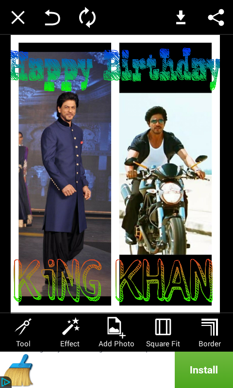 Happy birthday to one of the greatest actor of the world shahrukh Khan ,
King Khan, badshah Khan ,the king of romanc 