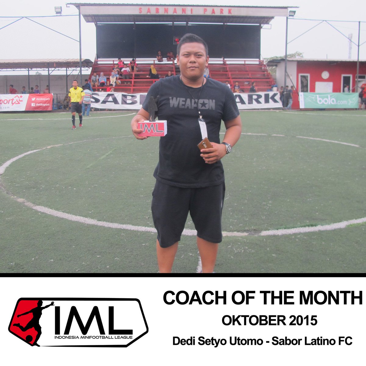 IDNMiniFootball's tweet photo. Dedi Setyo Utomo – @FcSaborlatino mendapatkan “ #IML Coach of the Month “ Oktober 2015 https://t.co/xHV787gnEo
