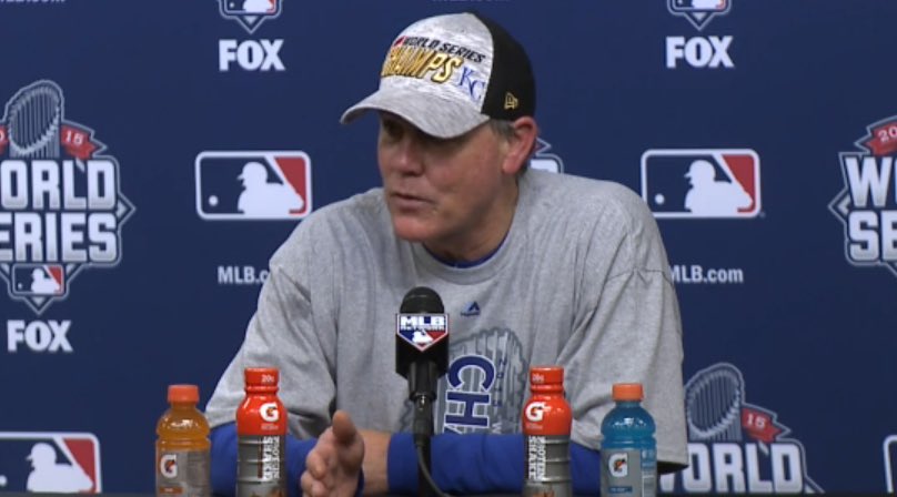 mlbespanol's tweet photo. Nunca conocí a un equipo con más determinación que este. Desde primavera se tenía claro la meta.- Ned Yost https://t.co/SoJDseVvQ1