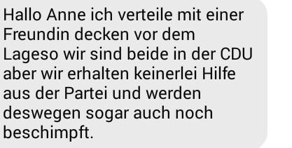 Heftige Aussage eines Freundes, der jeden Tag vor der Erstregistrierungsstelle in Berlin Flüchtlingen hilft:
