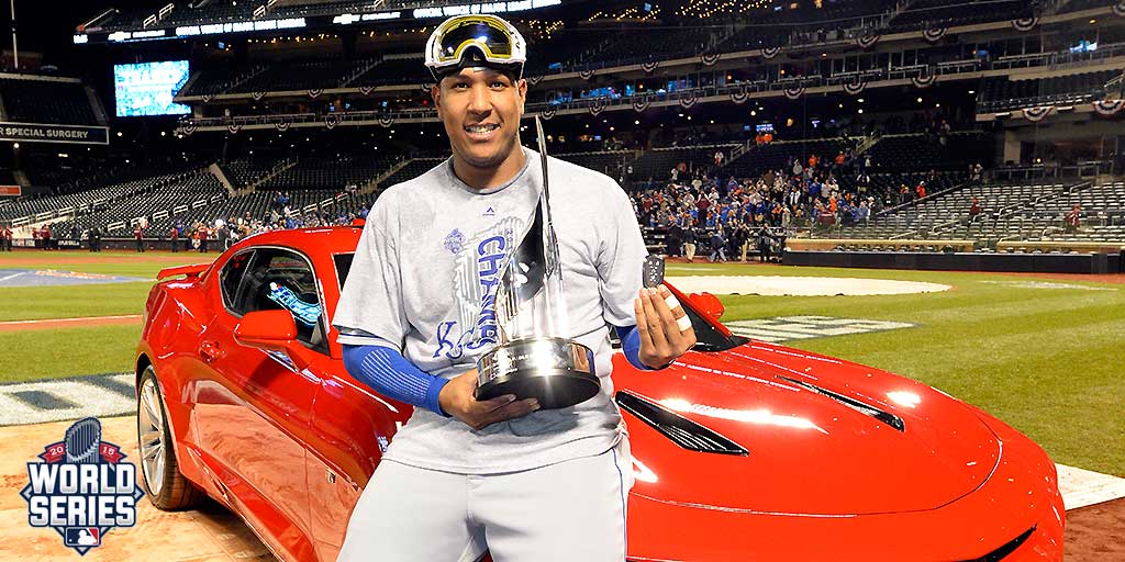 What a series, what a night.

<a href="/SalvadorPerez15/">Salvador Perez</a> is #WorldSeries MVP, pres. by <a href="/chevrolet/">Chevrolet</a>. atmlb.com/1ix6hQI