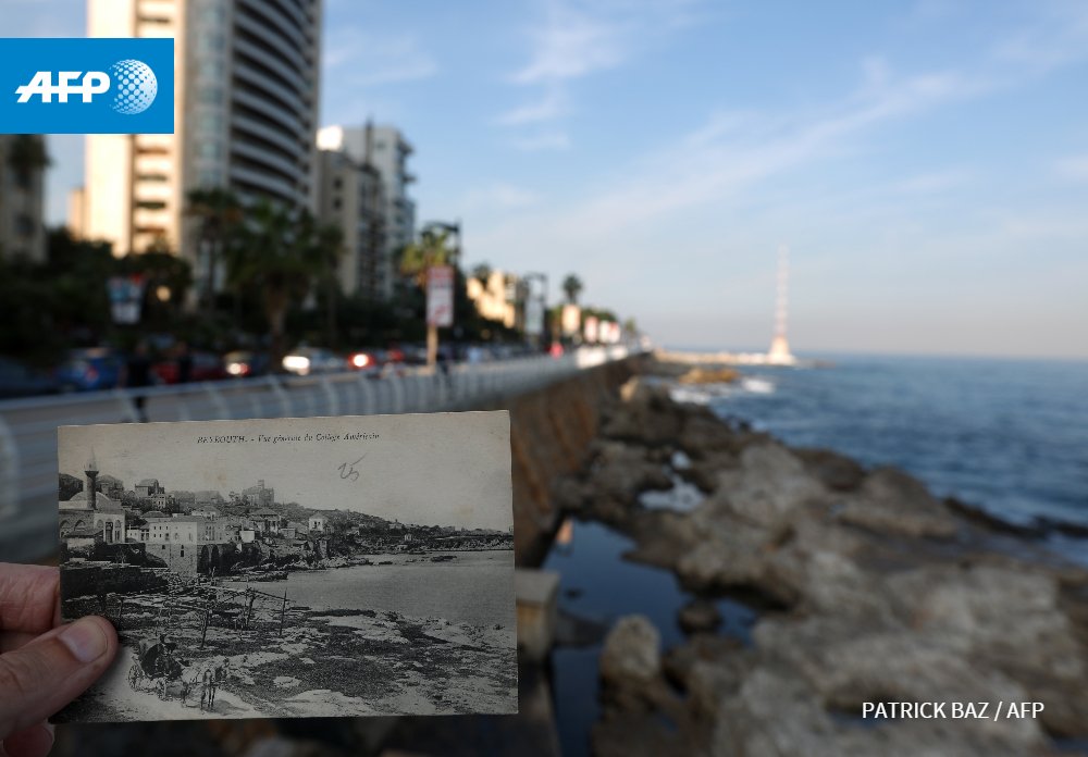 #Liban Before and After by <a href="/Patrick_Baz/">patrickbaz</a> Beirut's Avenue des Francais. #AFP