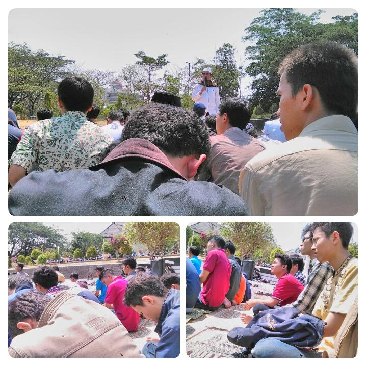 Alhamdulillah telah dilaksanakannya sholat Istisqa di lapangan widya puraya, UNDIP. Mudah2an segera diturunkan hujan
