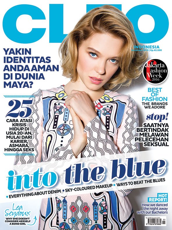 cleo_ind's tweet photo. Actress Léa Seydoux and the next James Bond girl is our cover this November! #CLEOBaru https://t.co/2N8J79ec88