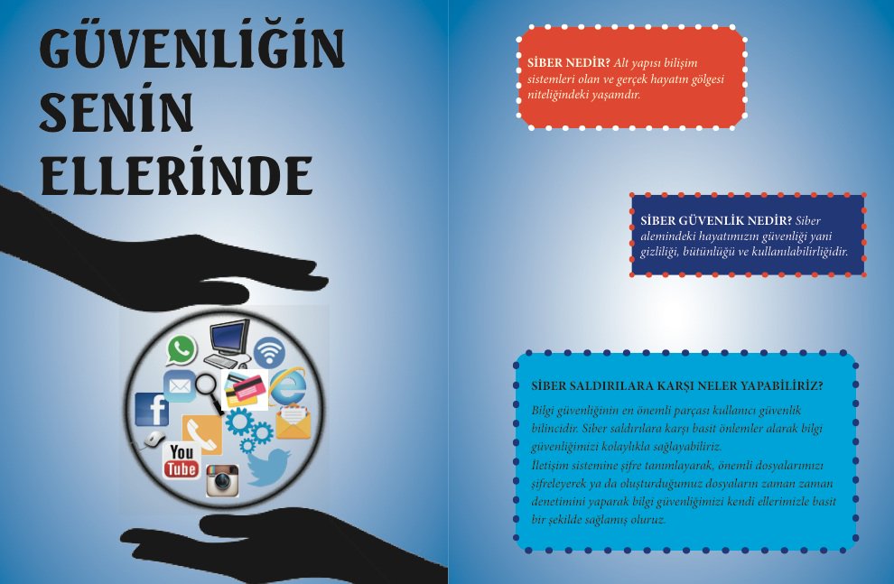 Poster: #üçlüsiper #guvenlikyarismasi #siberfarkindalik