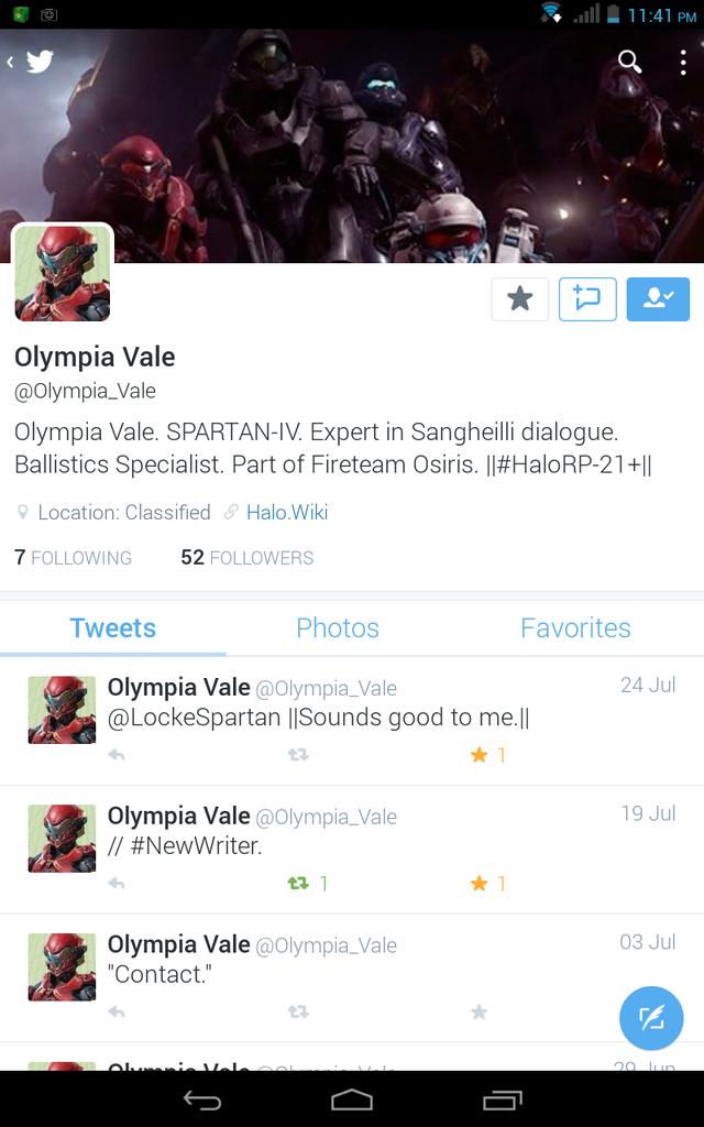 || And here kiddies was the first Olyimpia Vale account on Twitter. As you can see she is inactive....||