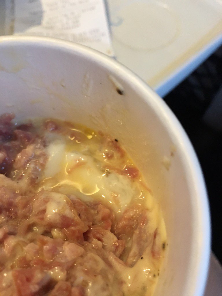 @leonrestaurants I'm usually your biggest fan... Struggling after an uncooked egg &amp; poor customer service at Euston