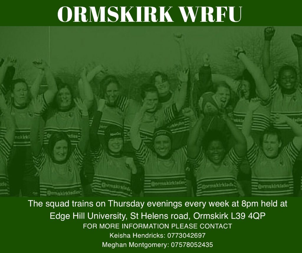 ormskirkladies's tweet photo. Join us at training this week, Thursday's @8pm! https://t.co/wNgu8BgcBc