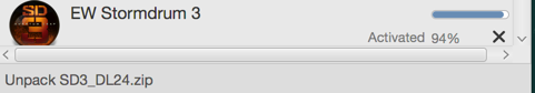 stranahan's tweet image. That anticipation when Stormdrum 3 is almost finished installing on your system. #ComposerCloud @EastWestSounds