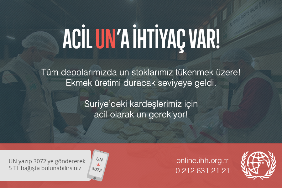 ihhinsaniyardim's tweet photo. Suriye'deki kardeşlerimiz için acil olarak un gerekiyor. https://t.co/DWYHP9MKsT https://t.co/6MKRArRKQc