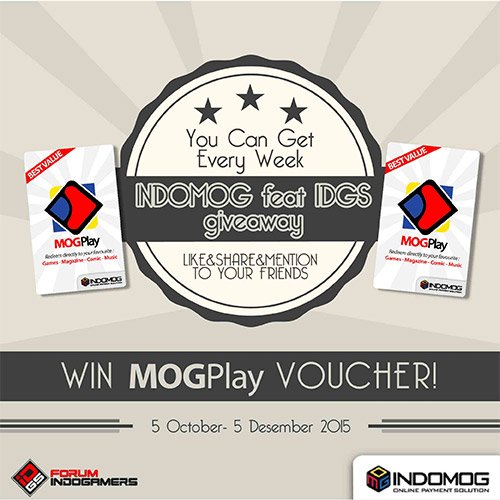 indomog's tweet photo. Ikutan yuk event dr #Indogamers dan #INDOMOG. Cuma dgn like dan share kamu bs dapetin #MOGPlay Ratusan Ribu Rupiah! https://t.co/mPtHNPhPp2