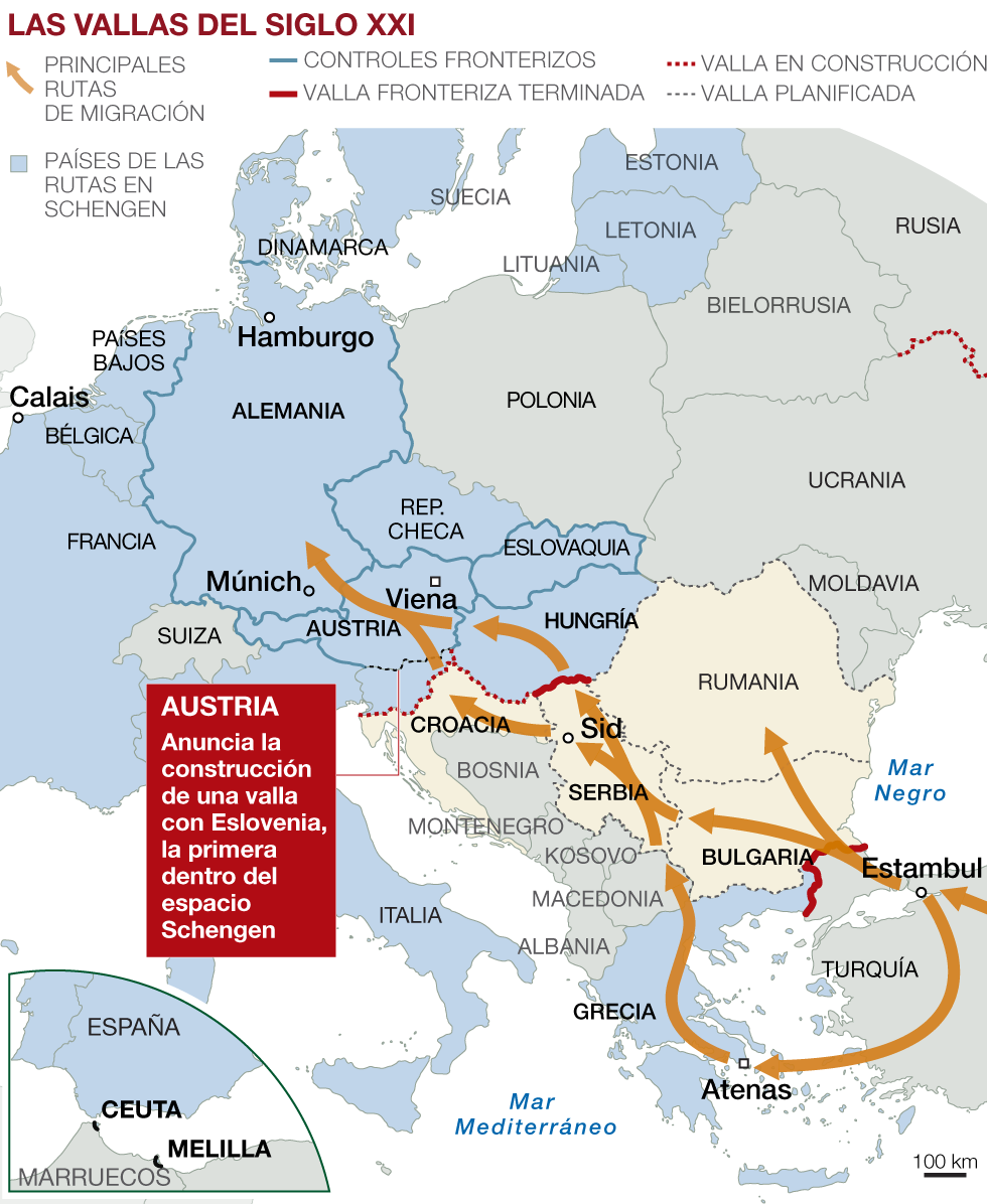 Accem_ong's tweet photo. La Europa enjaulada https://t.co/HBmB93tzXf vía @elperiodico #refugiados #vallas https://t.co/ydckJDAgrX