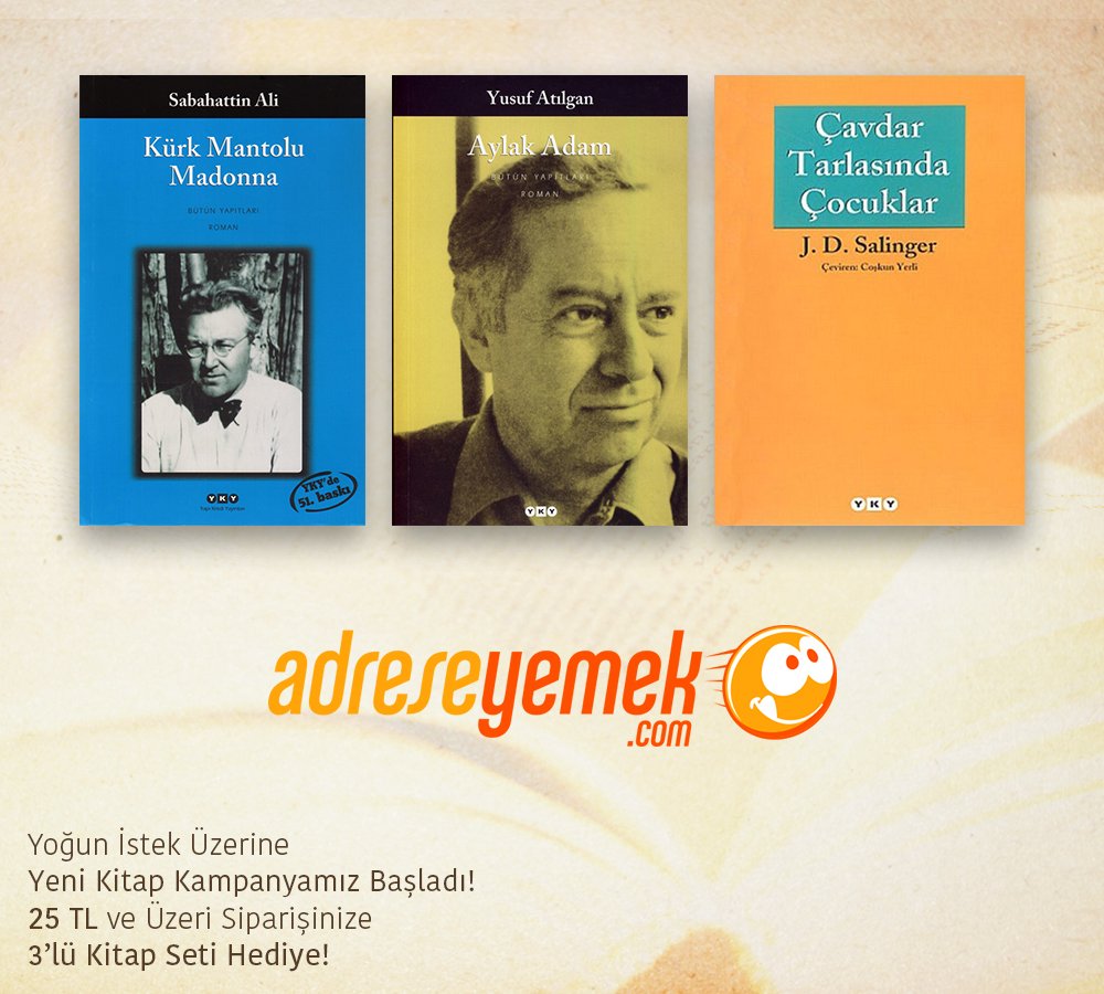 Yoğun istek üzerine adreseyemek.com'da ikinci kitap kampanyası! Hemen siparişi ver fırsatı kaçırma!