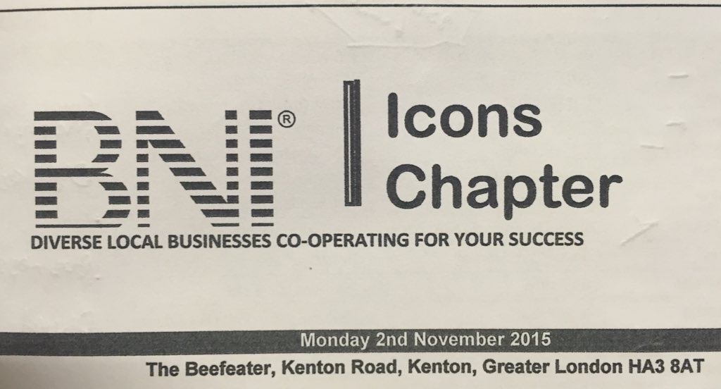 BNI_IconsHarrow's tweet image. Great meeting today with 43 #referrals, 1 #visitor &amp;amp; £ 19773 business thanked for. Can you handle more business?