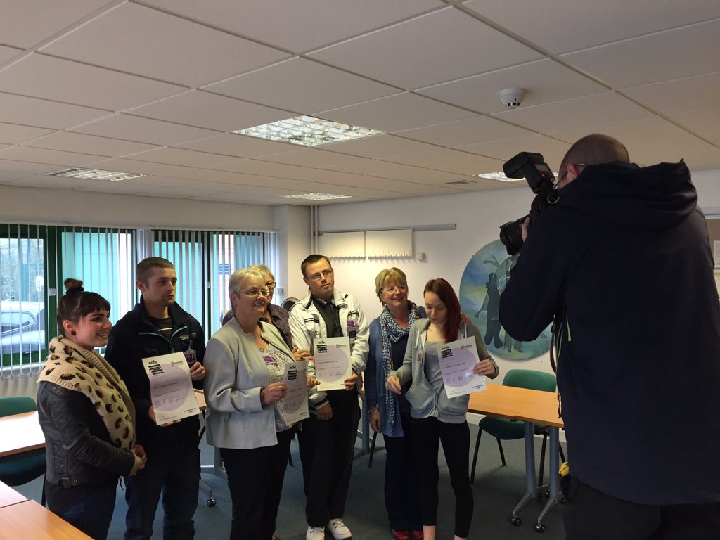 P3Charity's tweet photo. Celebration today as @P3Ambition clients receive their Derbyshire Volunteer Passports. https://t.co/xViL7suVtq