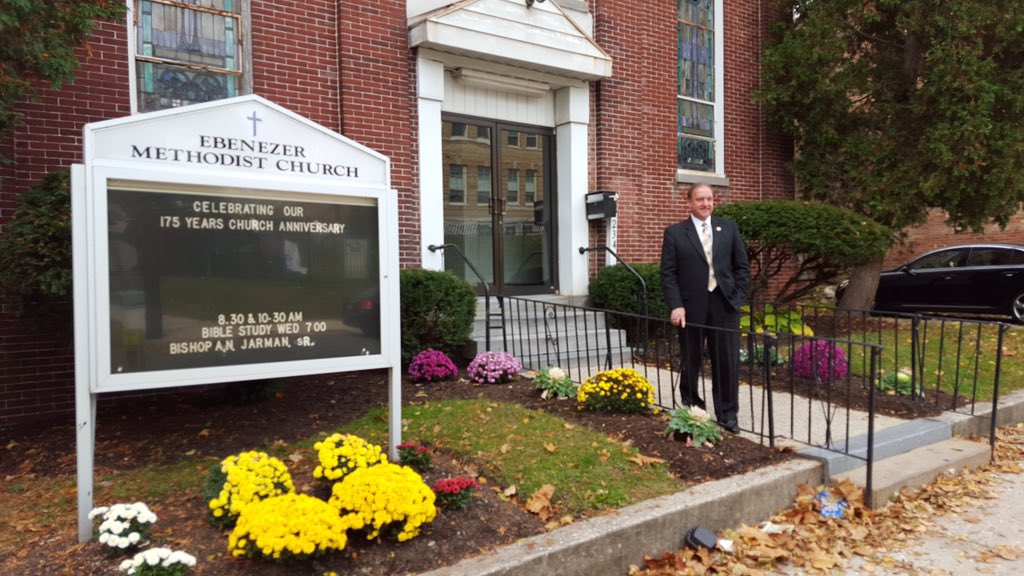 sheriffbono's tweet photo. Attended morning worship service at Ebenezer Methodist Church in #Norristown yesterday. https://t.co/aQV88r7Ouy