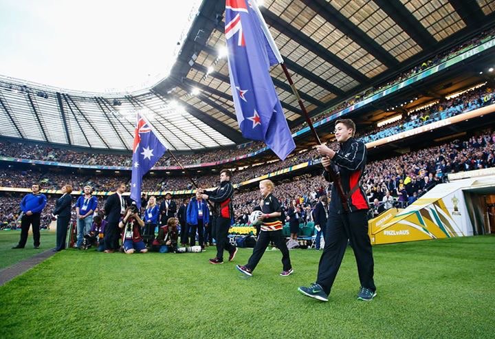 AllSaintsBheath's tweet photo. So just had to post these 2 pics..Rosie at the Rugby World Cup  Final 2015#RWC2015 #memories https://t.co/h9tB0xBpQ0