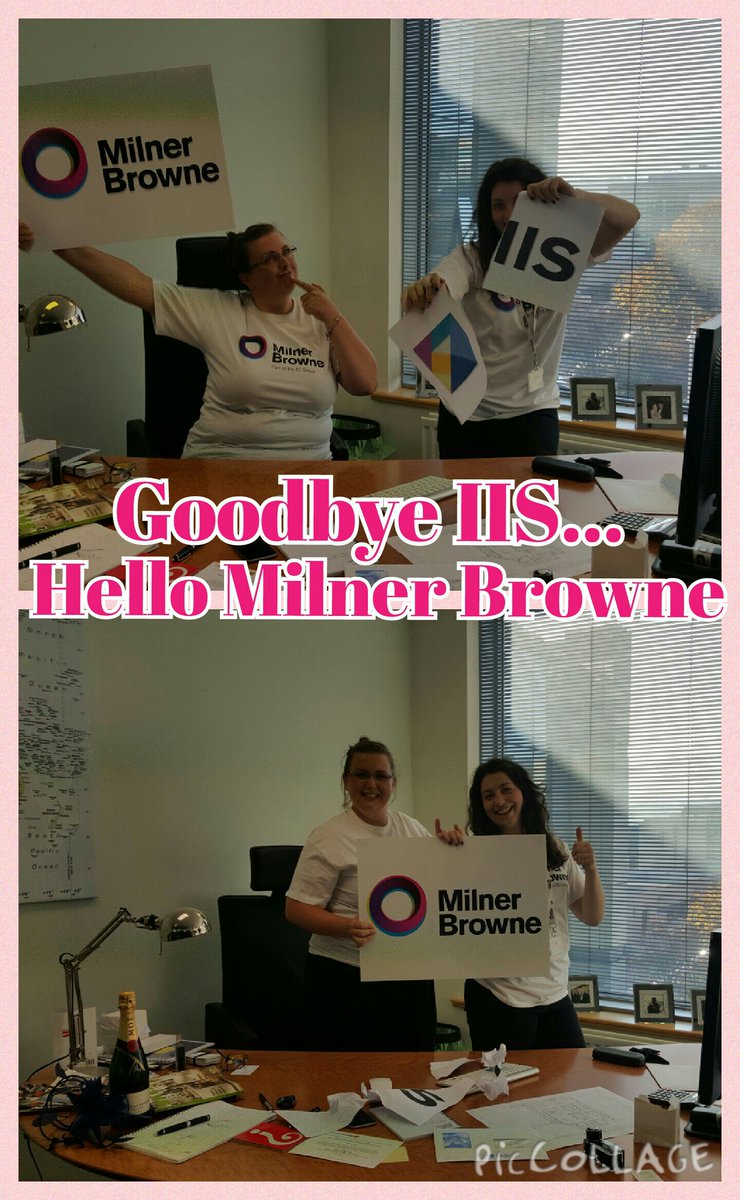 morgankbrowne's tweet photo. GoodBye IIS hello #milnerbrowne https://t.co/N3hieKEqj6