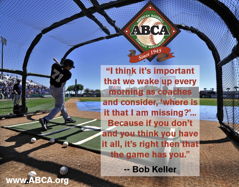 ABCA1945's tweet photo. From @SouthALBaseball’s Bob Keller at #ABCA2015, “Where is it that I am missing [as a coach]?" https://t.co/oBXUPhjMmt