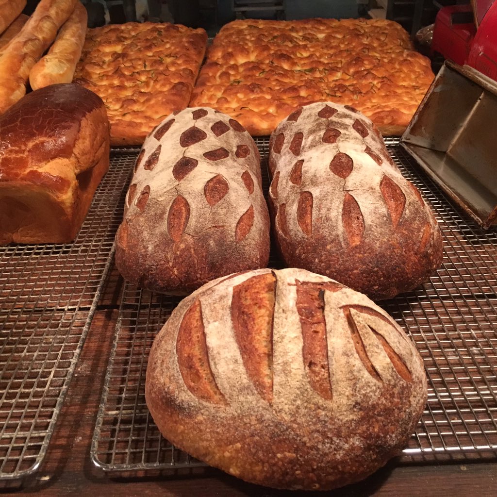 if you order any #tartines / #sandwiches ~ this is the gorgeous bread it comes on.. #sourdoughrye #realbread