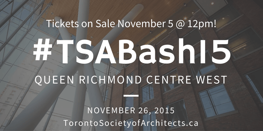 ToSoArch's tweet photo. #TSABash2015 tickets go on sale this Thursday, November 5 @ 12PM! https://t.co/meMQ5f6GAw @oaarchitects https://t.co/iorQ47ot2O