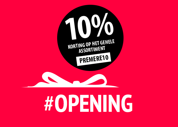 Afgelopen weekend is Premere vernieuwd! Deze gehele week 10% korting op ons gehele assortiment! Code: PREMERE10.