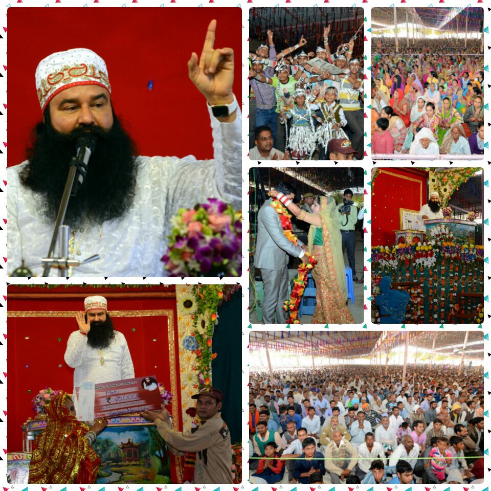 Gurmeetramrahim's tweet photo. #7thWeekMSG2 12,500 people took glorious Gurumantra in UP Bhandara yesterday.Recite God's name 2 get divine bliss https://t.co/s18ACARSu4